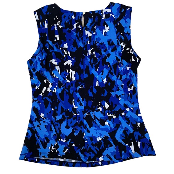 Calvin Klein Tops - Calvin Klein sleeveless top pleated neckline size large stretchy flattering